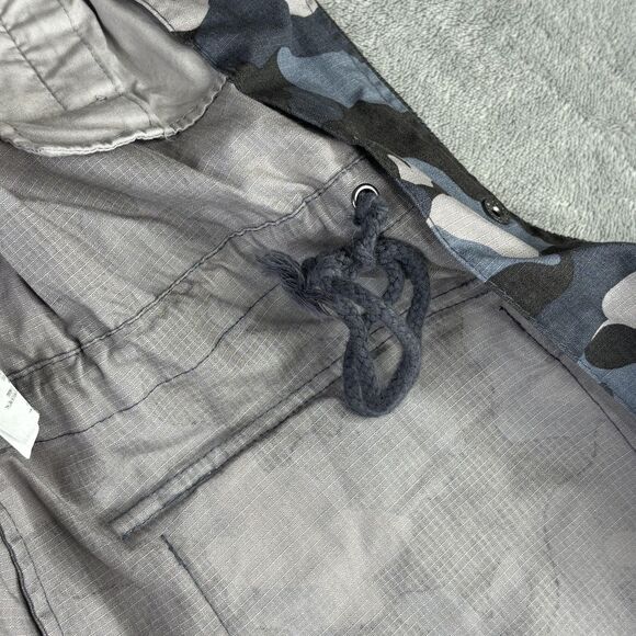 Banana Republic Jacket Womens Small Blue Gray Camo Ripstop Military S/124084-00 - Picture 10 of 15